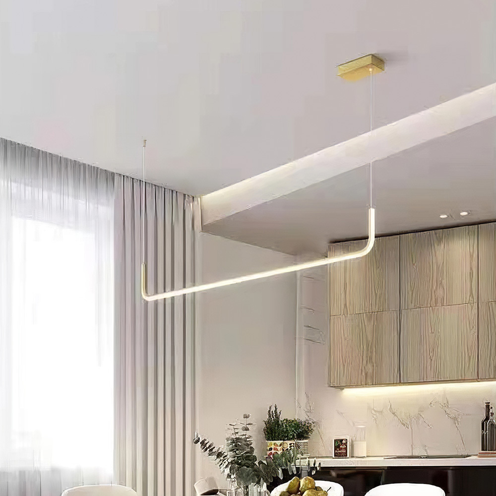 Modern Linear LED Pendant Light Hanging Light