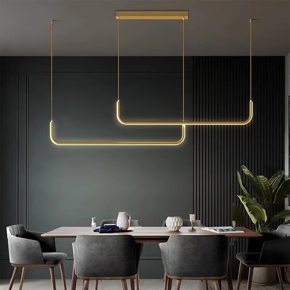 Modern Linear LED Pendant Light Hanging Light