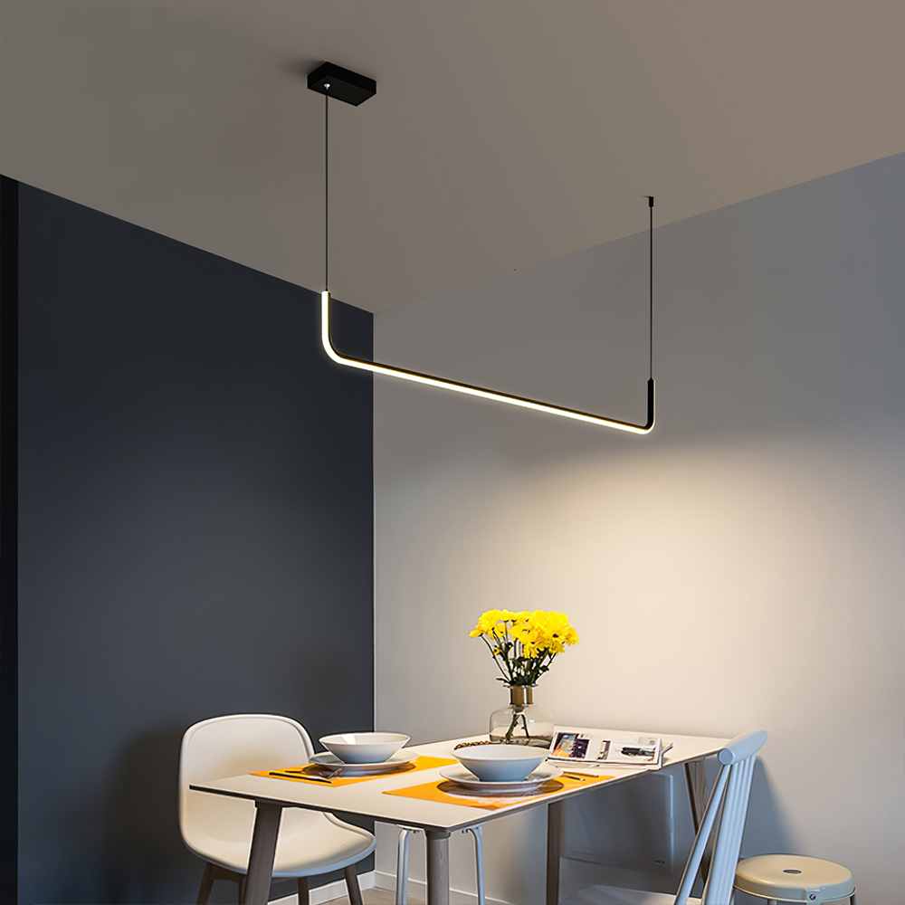 Modern Linear LED Pendant Light Hanging Light