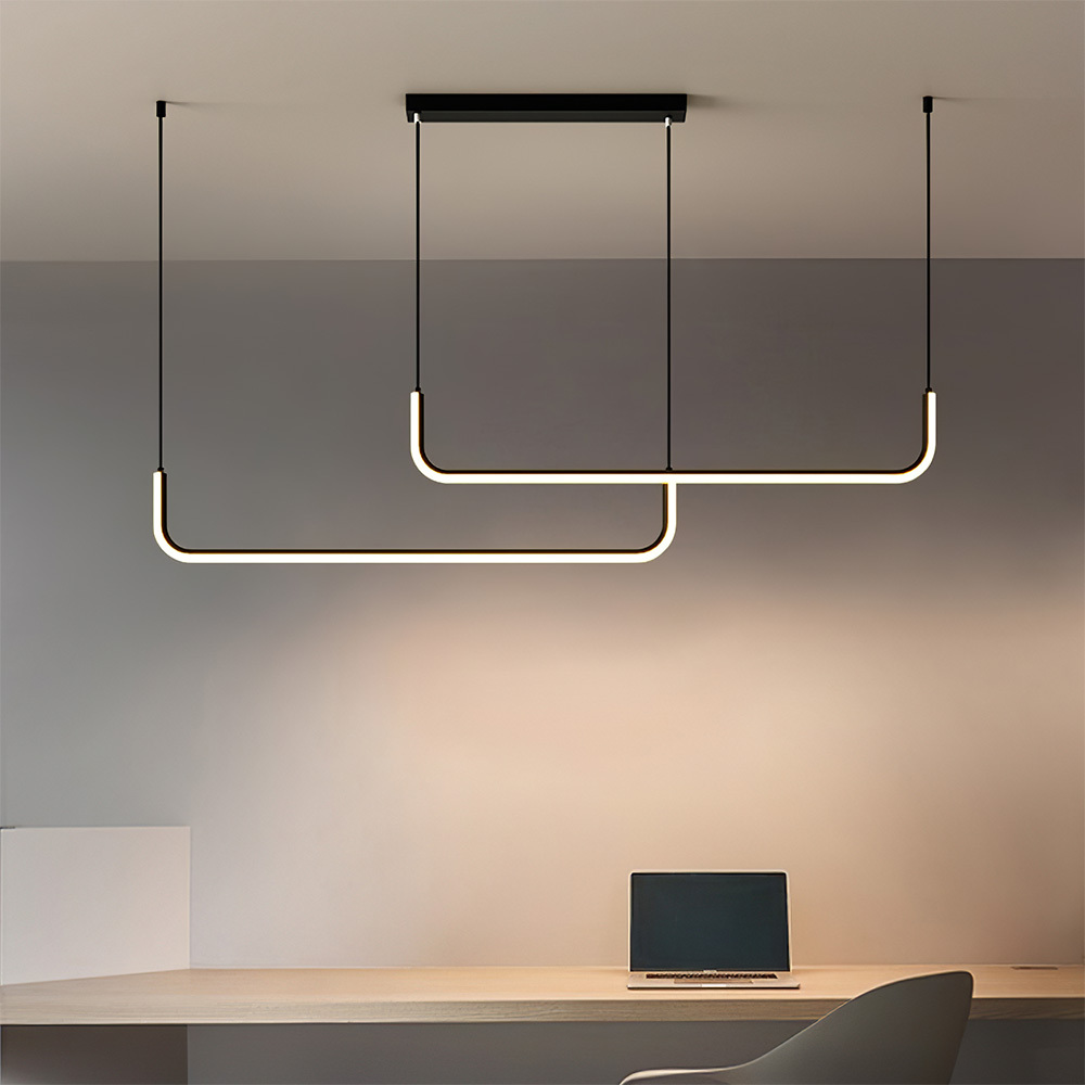 Modern Linear LED Pendant Light Hanging Light