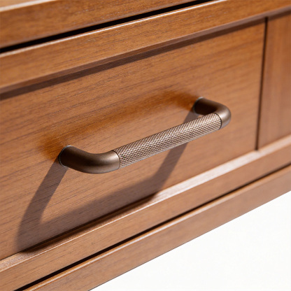 Modern Long Texture Brown Gray Cupboard Cabinet Pulls Handles