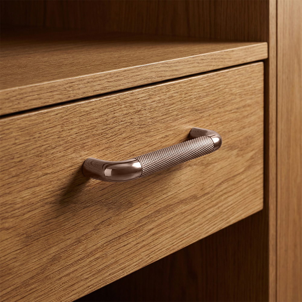 Modern Long Texture Brown Gray Cupboard Cabinet Pulls Handles