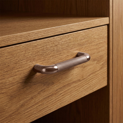 Modern Long Texture Brown Gray Cupboard Cabinet Pulls Handles