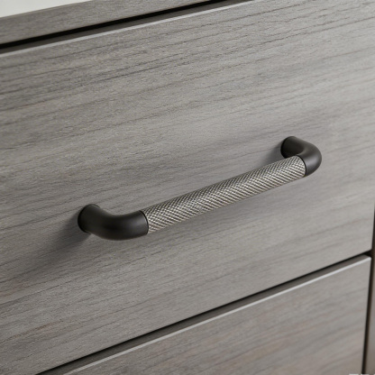 Modern Long Texture Brown Gray Cupboard Cabinet Pulls Handles