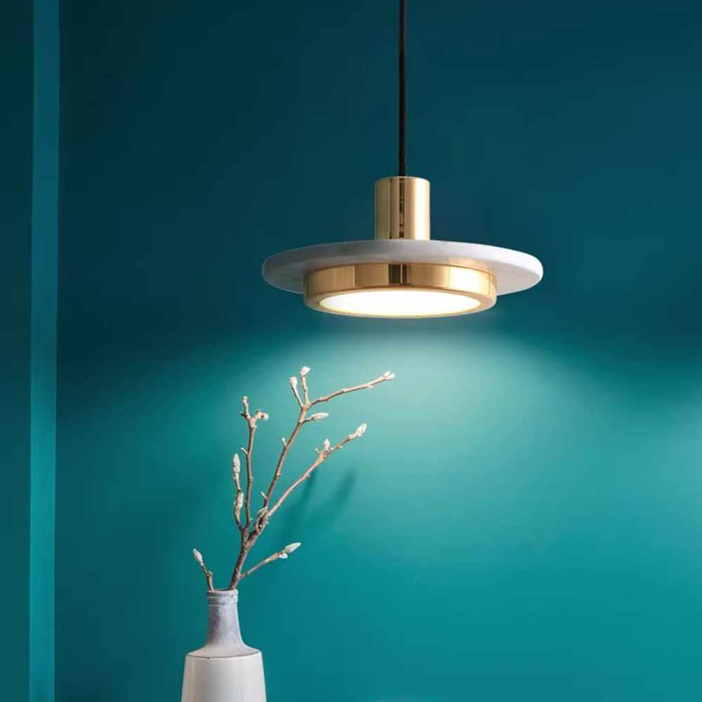 Modern Marble LED Hanging Pendant Light for Kitchen Island