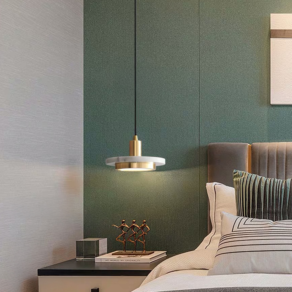 Modern Marble LED Hanging Pendant Light for Kitchen Island