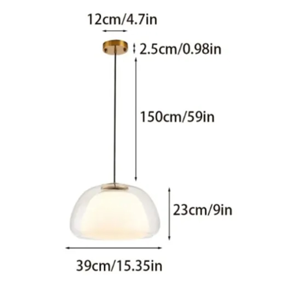 Modern Milk Glass Jelly Pendant Light