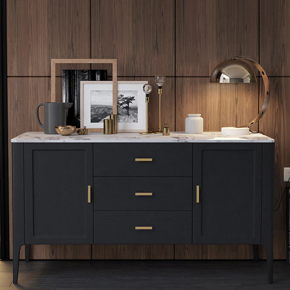 Modern Minimalist Brass Drawer Pulls for Cabinets