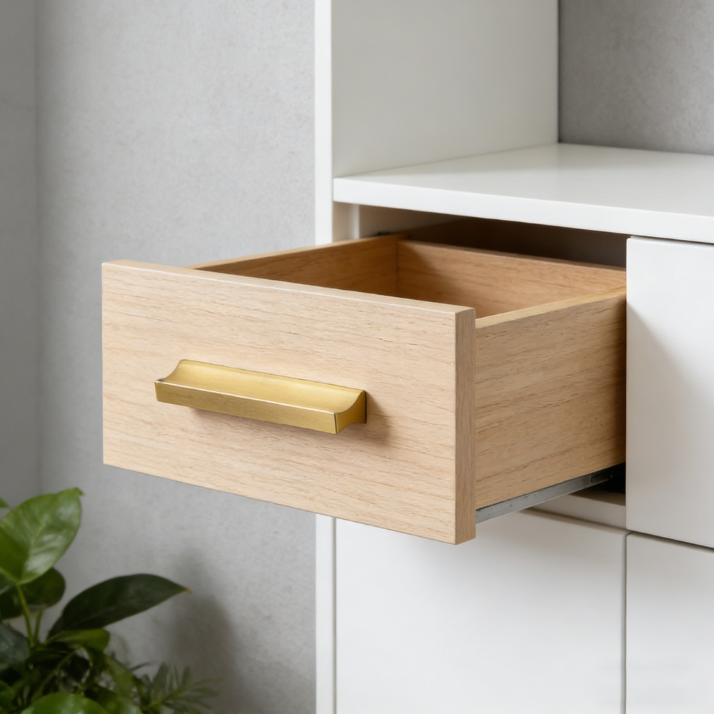 Modern Minimalist Brass Drawer Pulls for Cabinets