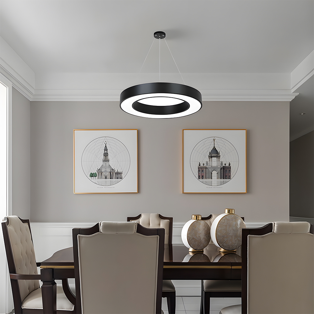 Modern Minimalist Round LED Pendant Flush Mount Ceiling Light 