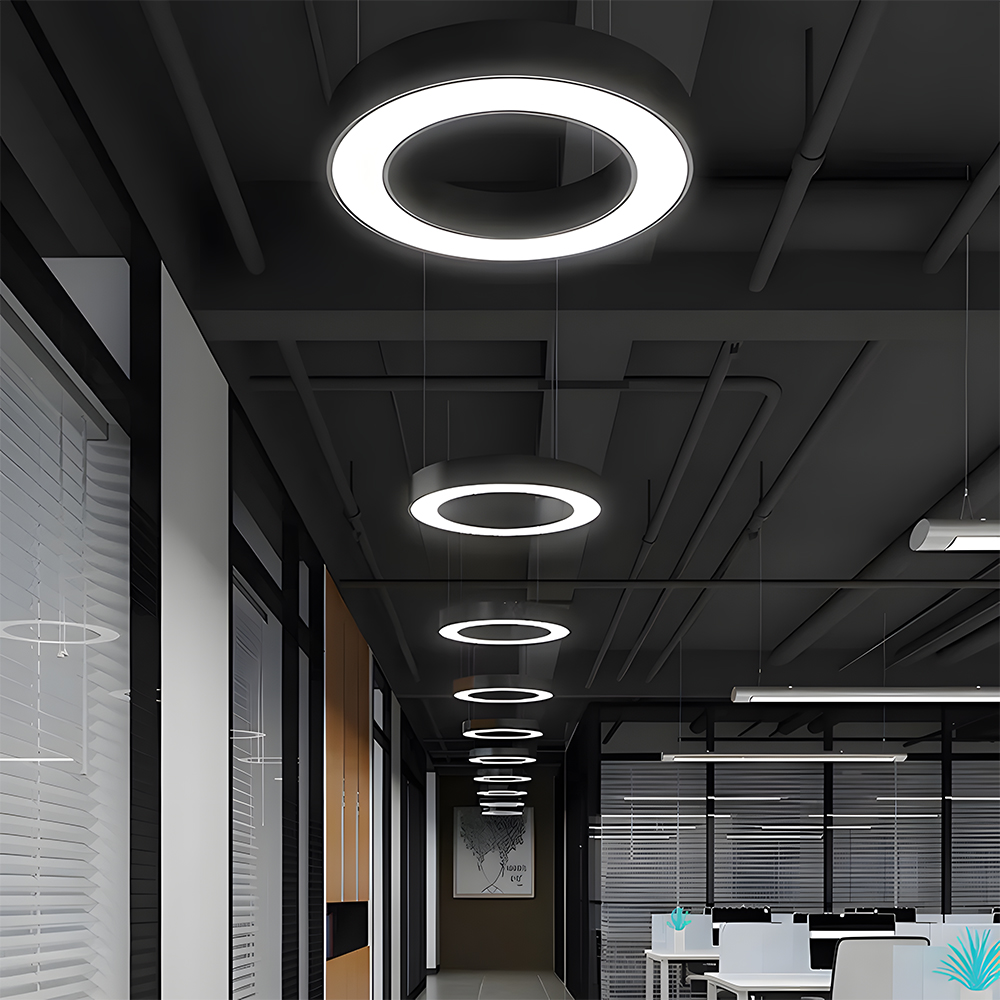 Modern Minimalist Round LED Pendant Flush Mount Ceiling Light 