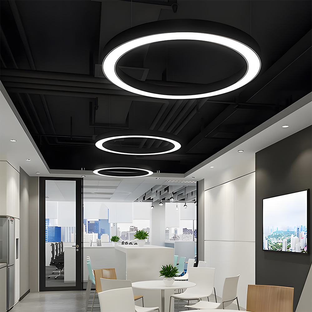Modern Minimalist Round LED Pendant Flush Mount Ceiling Light 