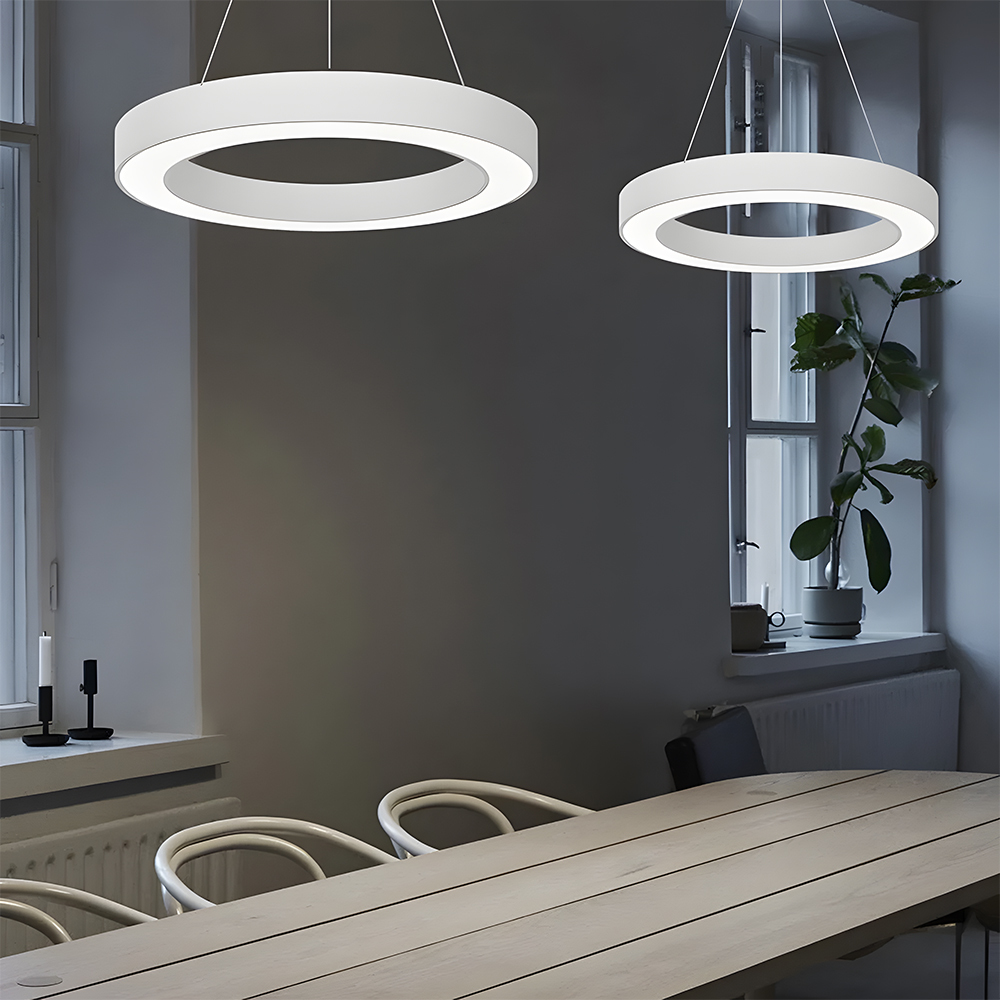 Modern Minimalist Round LED Pendant Flush Mount Ceiling Light 