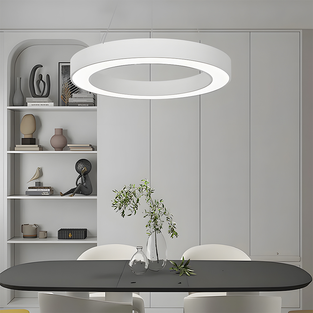Modern Minimalist Round LED Pendant Flush Mount Ceiling Light 