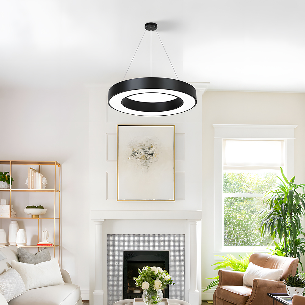 Modern Minimalist Round LED Pendant Flush Mount Ceiling Light 