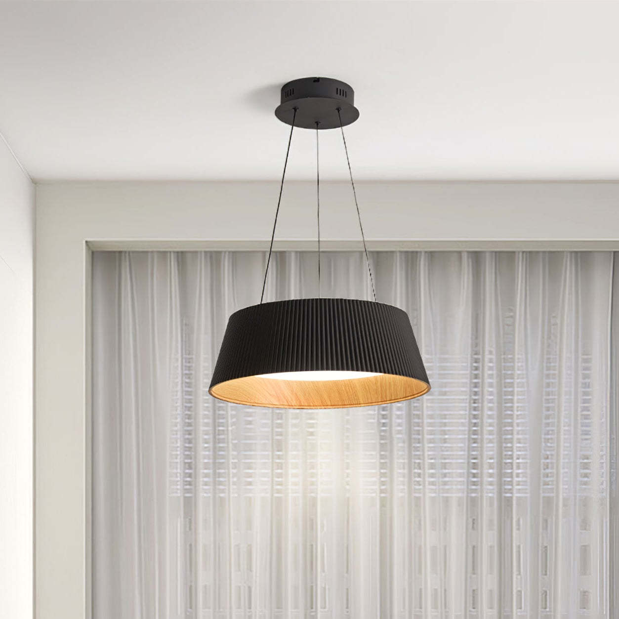 Modern Ribbed Kitchen Pendant Light Fixtures -Homdiy