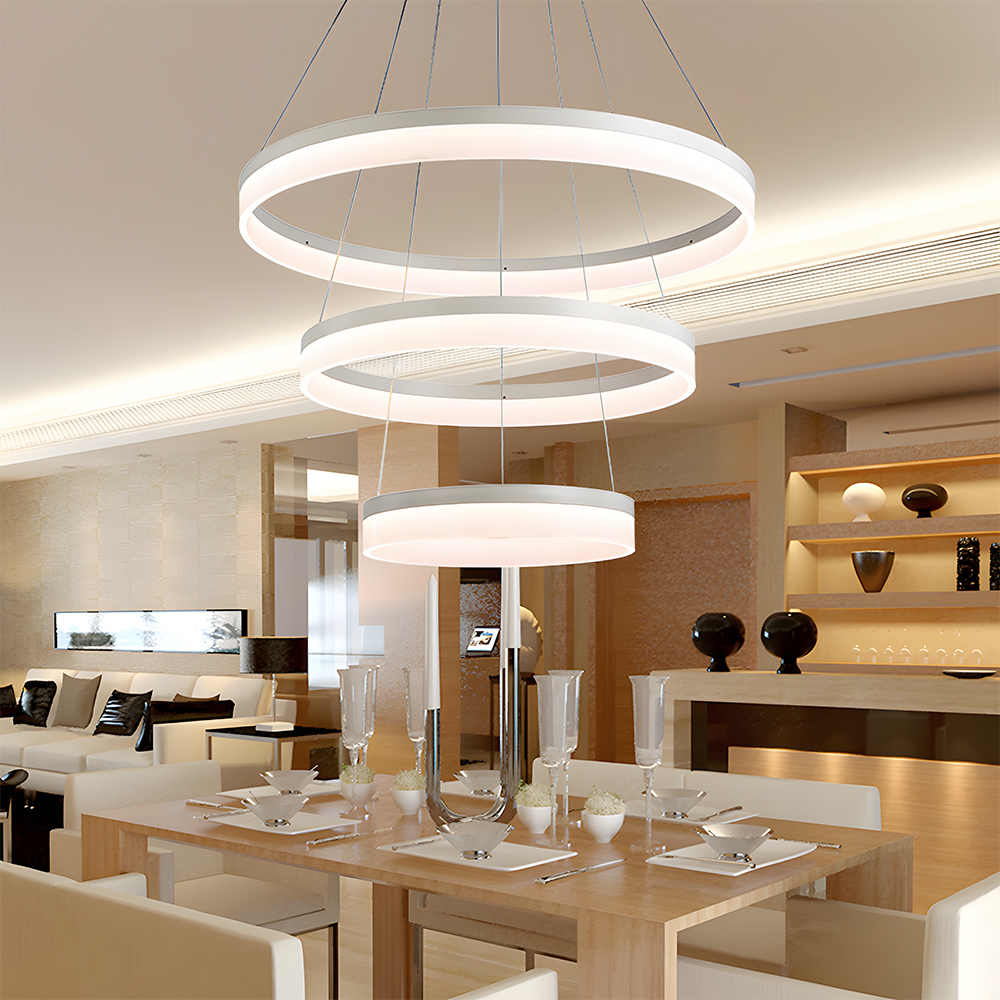 Modern Round Ring LinearPendant Light Chandelier
