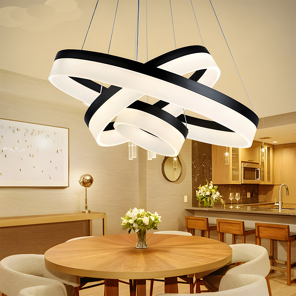 Modern Round Ring LinearPendant Light Chandelier