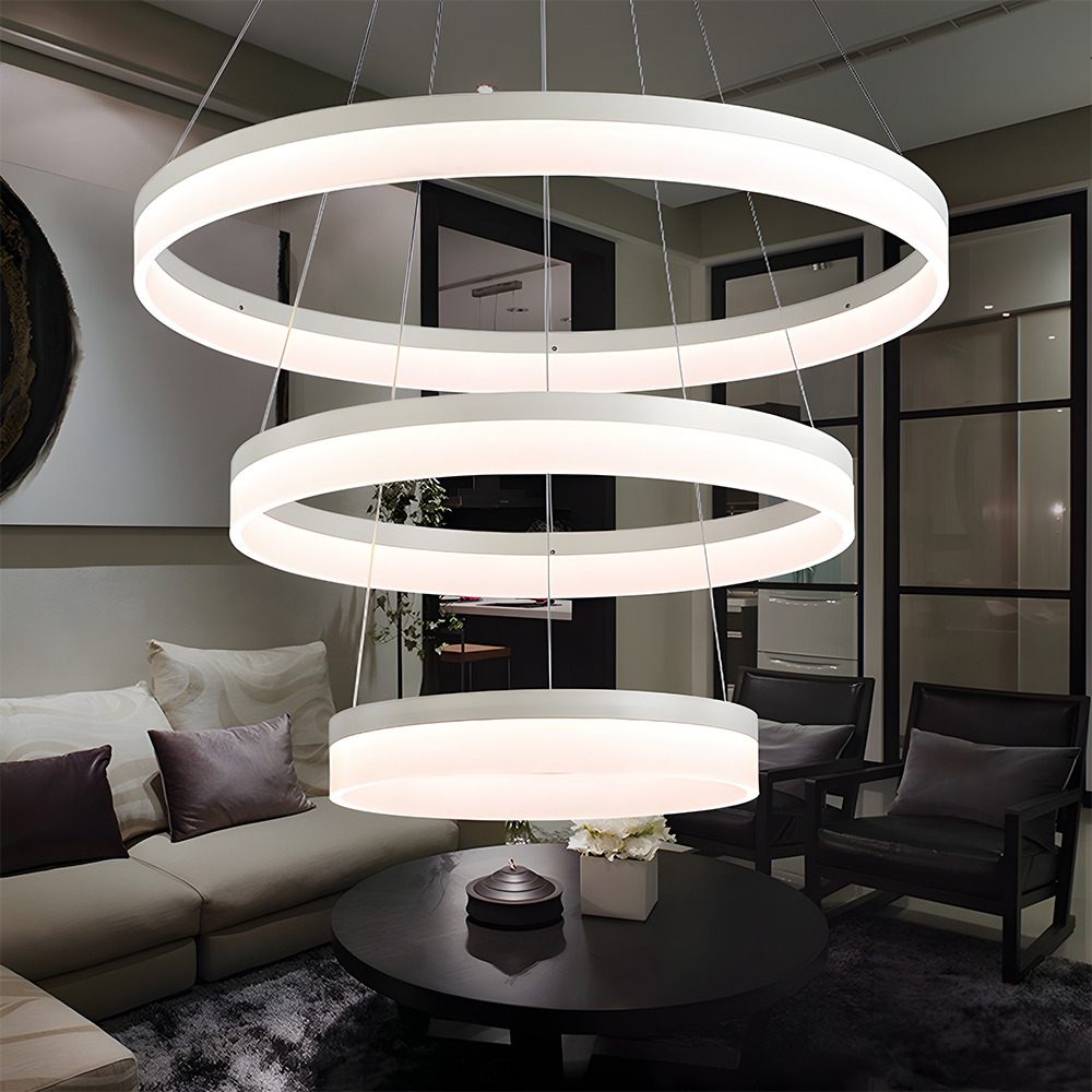 Modern Round Ring LinearPendant Light Chandelier