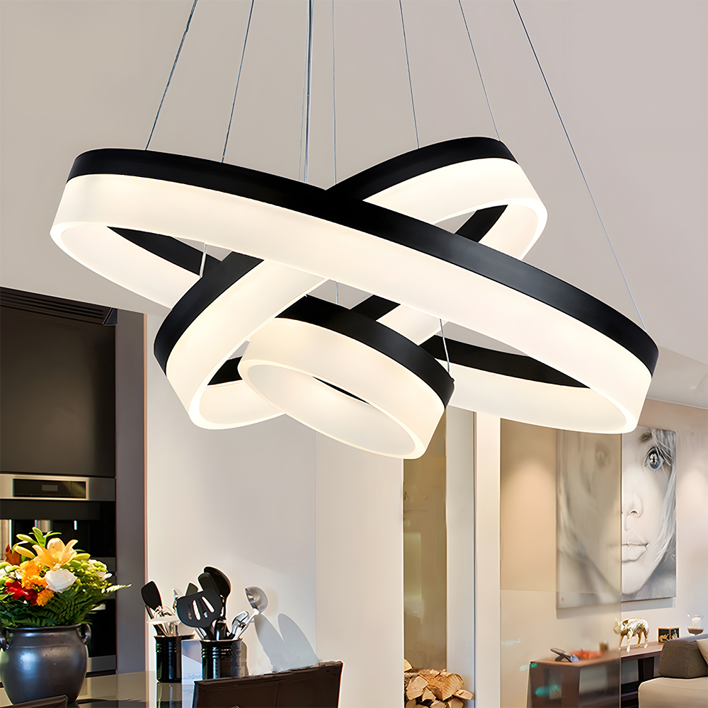Modern Round Ring LinearPendant Light Chandelier