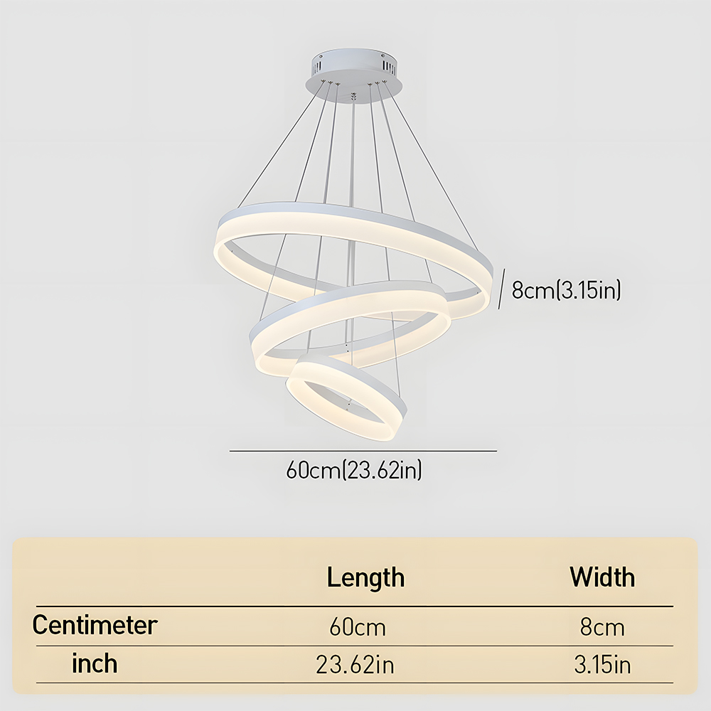 Modern Round Ring LinearPendant Light Chandelier