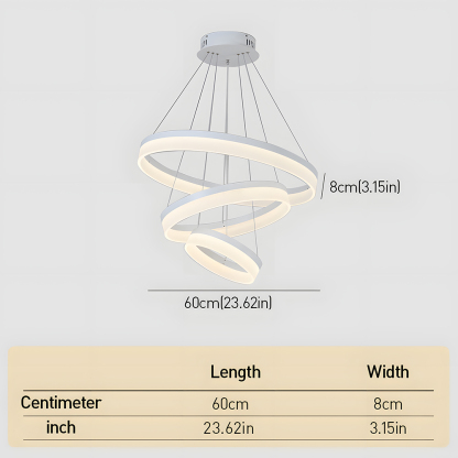 Modern Round Ring LinearPendant Light Chandelier