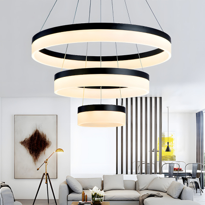 Modern Round Ring LinearPendant Light Chandelier