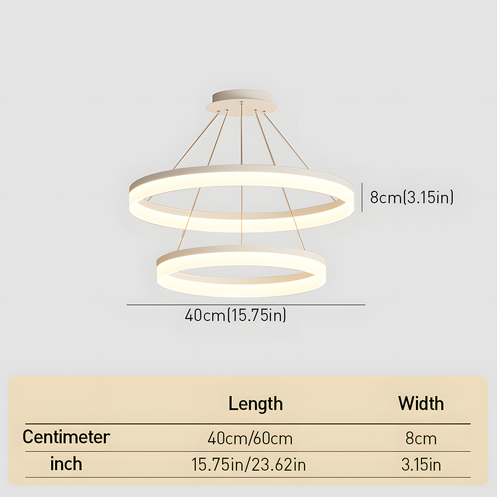 Modern Round Ring LinearPendant Light Chandelier