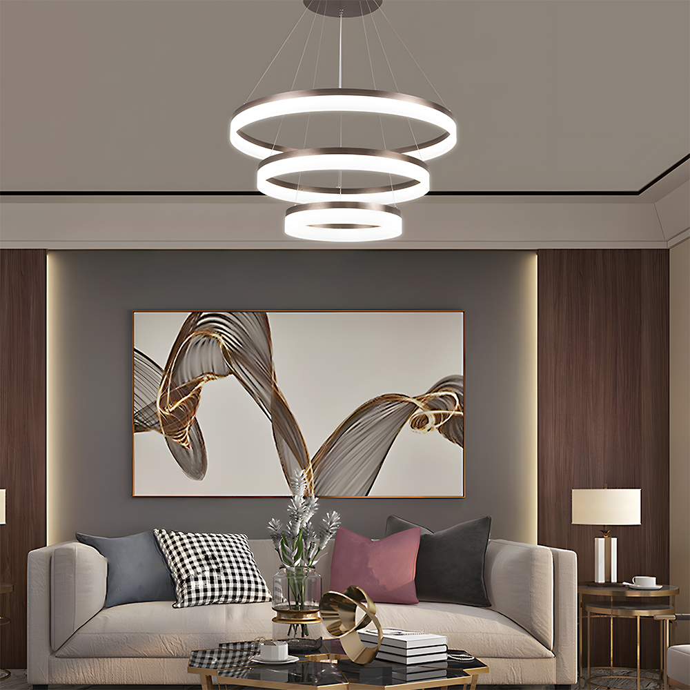 Modern Round Ring LinearPendant Light Chandelier