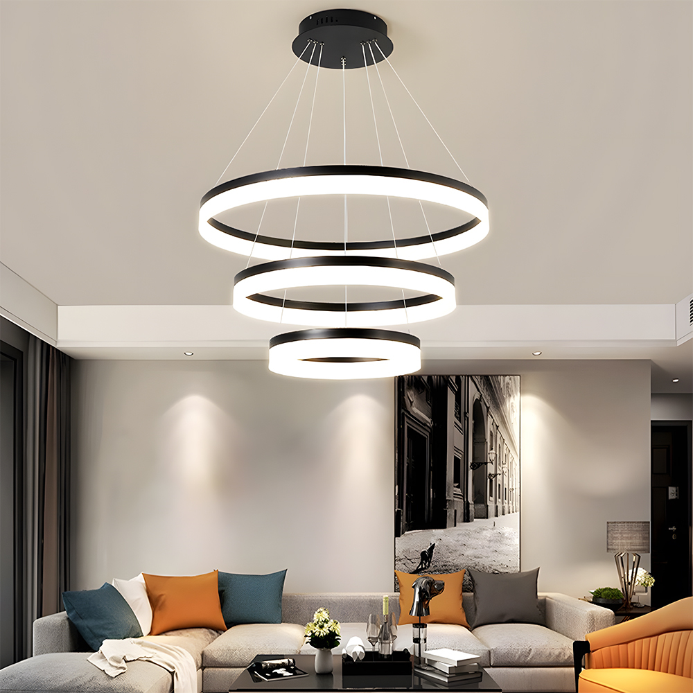 Modern Round Ring LinearPendant Light Chandelier