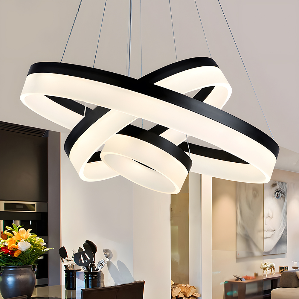 Modern Round Ring LinearPendant Light Chandelier