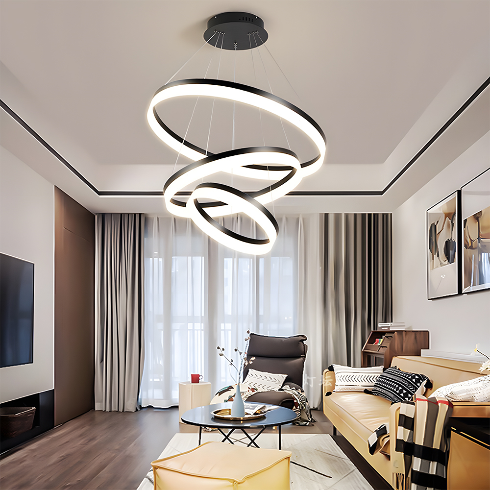 Modern Round Ring LinearPendant Light Chandelier