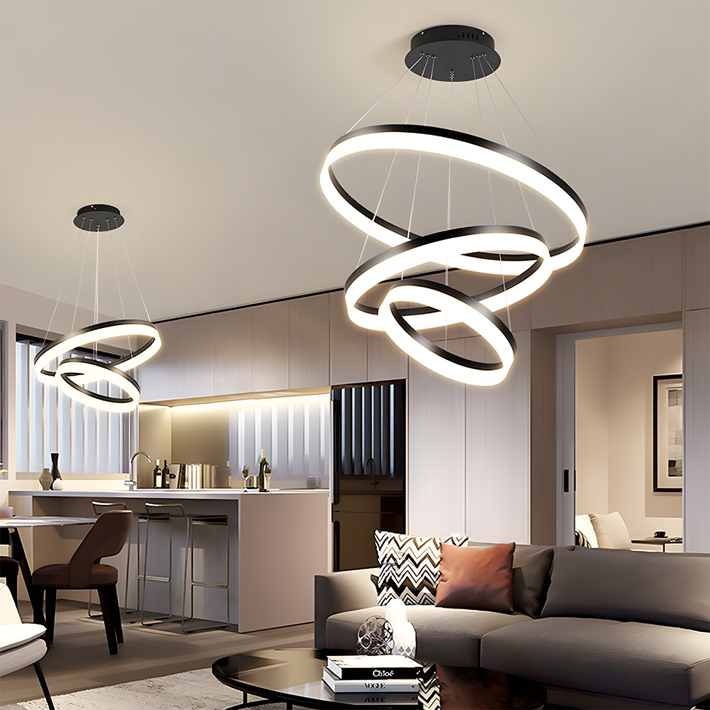 Modern Round Ring LinearPendant Light Chandelier