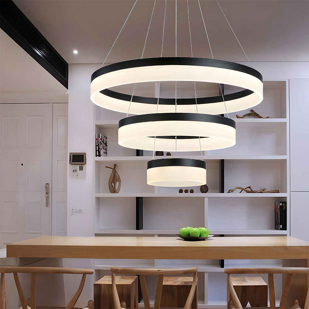 Modern Round Ring LinearPendant Light Chandelier