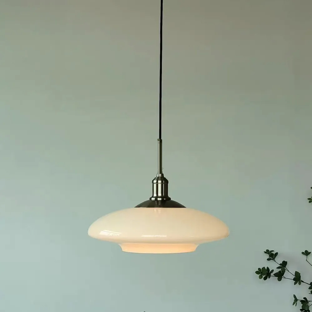 Modern Simple Glass White Pendant Lighting For Dining Room