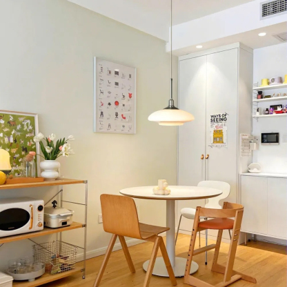 Modern Simple Glass White Pendant Lighting For Dining Room