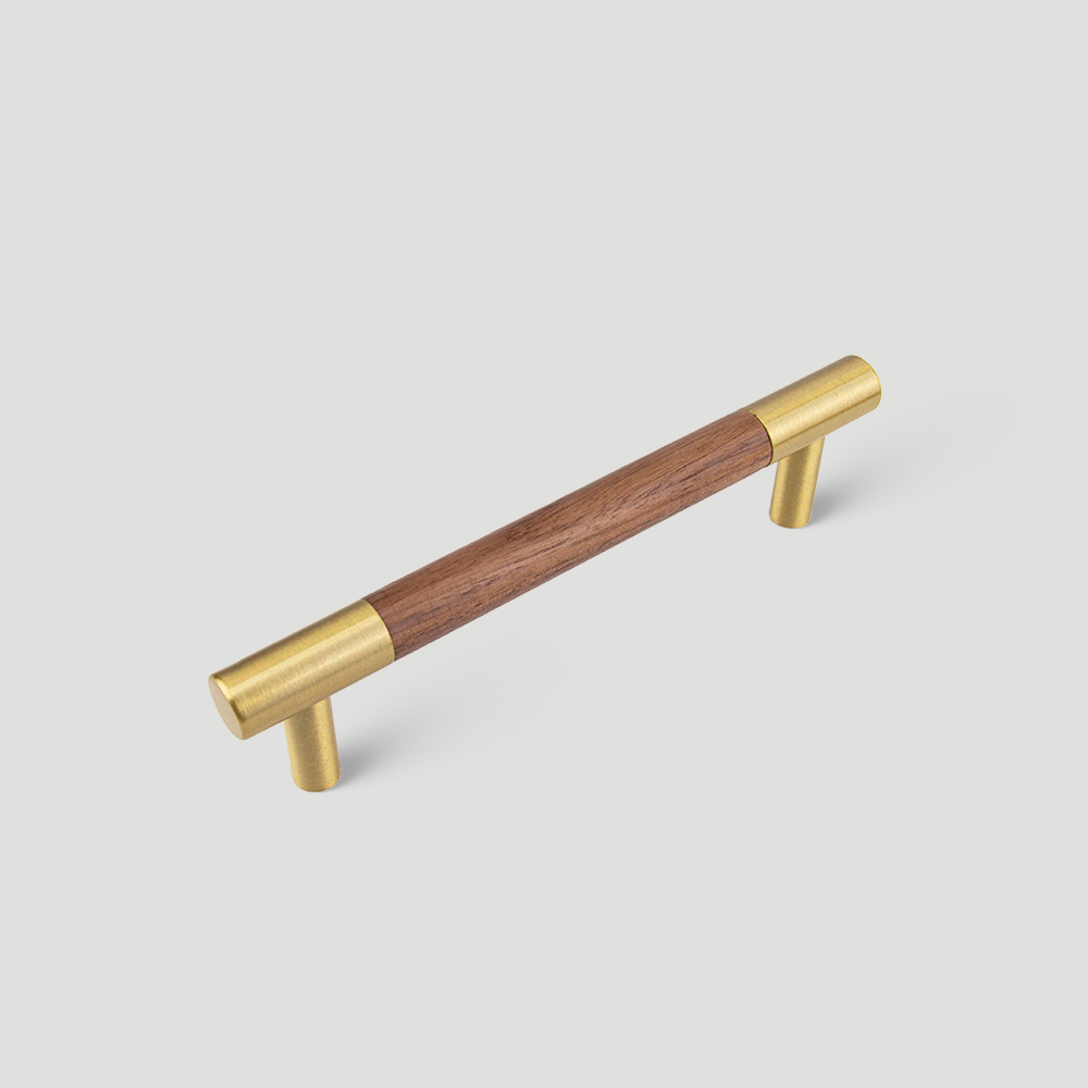 Modern Solid Brass Wood Kitchen Cabinets Handles