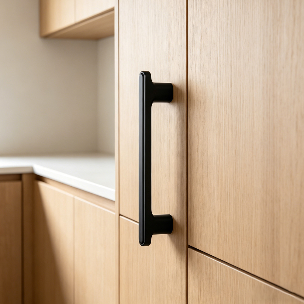Modern T-Bar Zinc Alloy Heavy-duty Kitchen Pulls