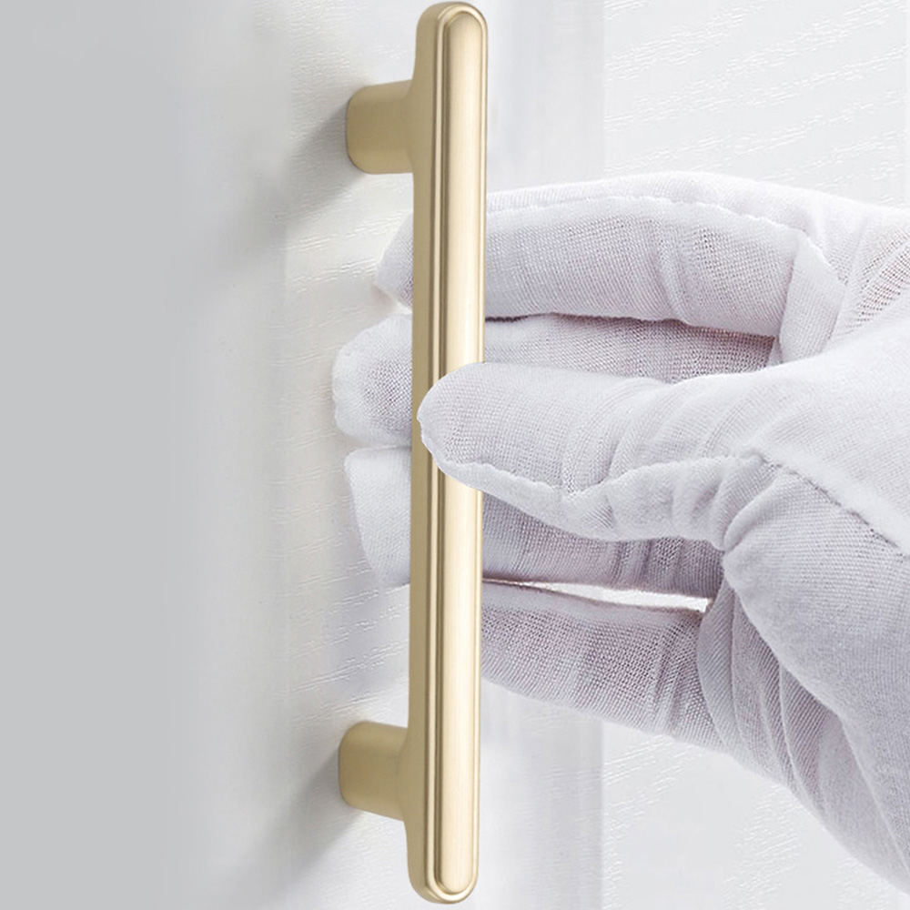 Modern T-Bar Zinc Alloy Heavy-duty Kitchen Pulls