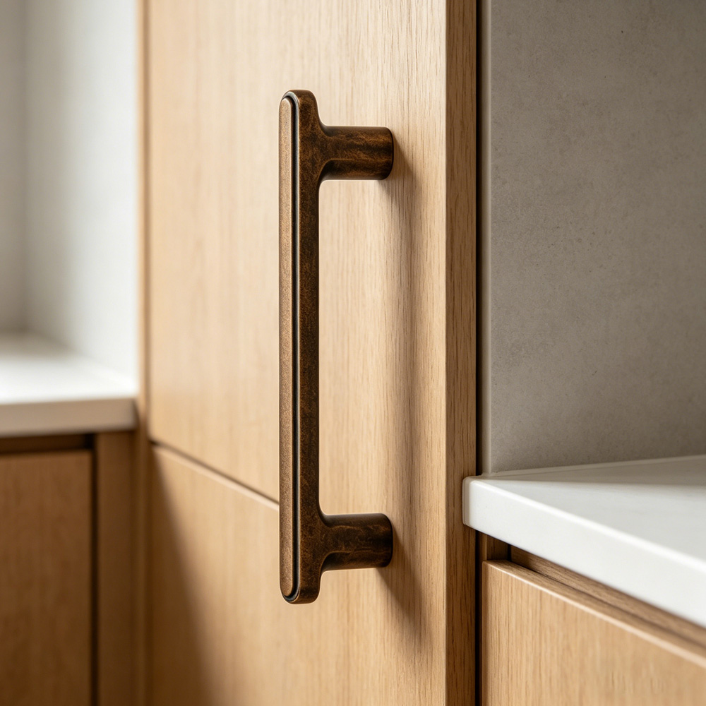 Modern T-Bar Zinc Alloy Heavy-duty Kitchen Pulls