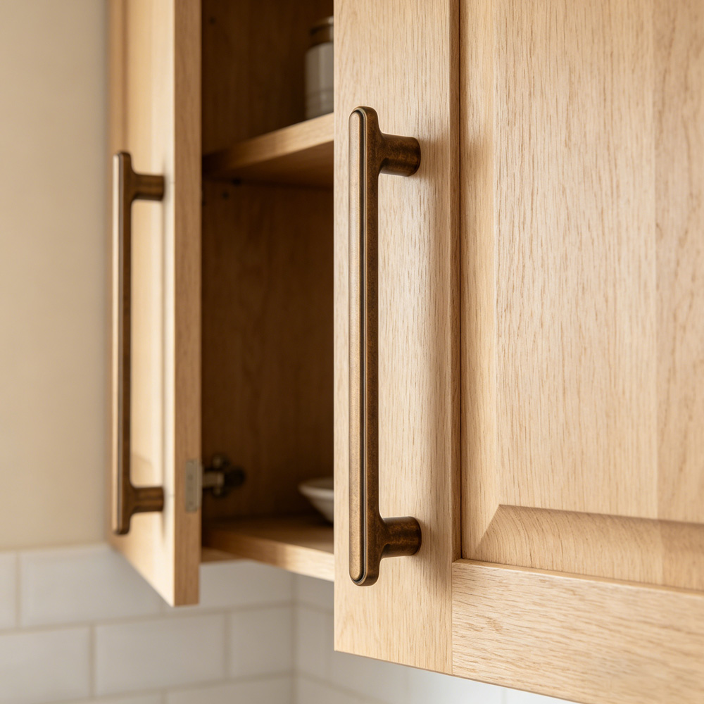 Modern T-Bar Zinc Alloy Heavy-duty Kitchen Pulls