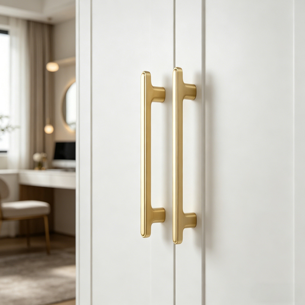 Modern T-Bar Zinc Alloy Heavy-duty Kitchen Pulls