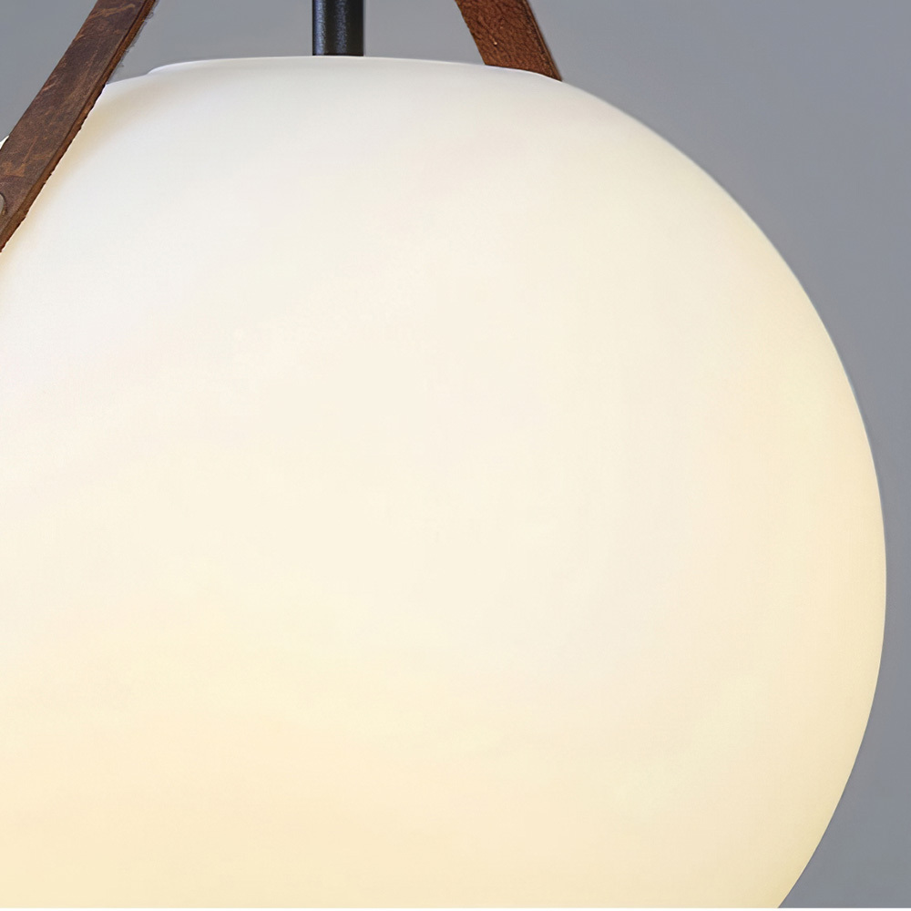 Modern White Glass Metal Pendant Light Hanging Ceiling Light