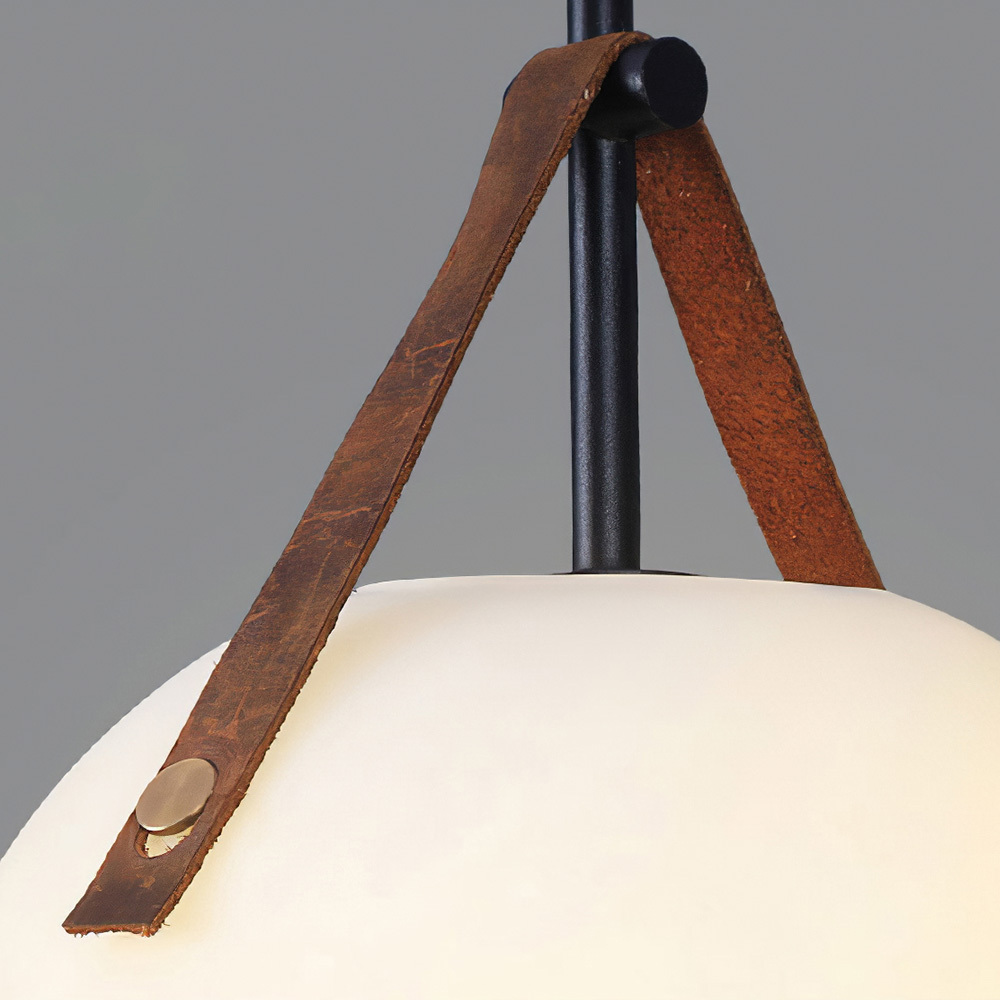 Modern White Glass Metal Pendant Light Hanging Ceiling Light