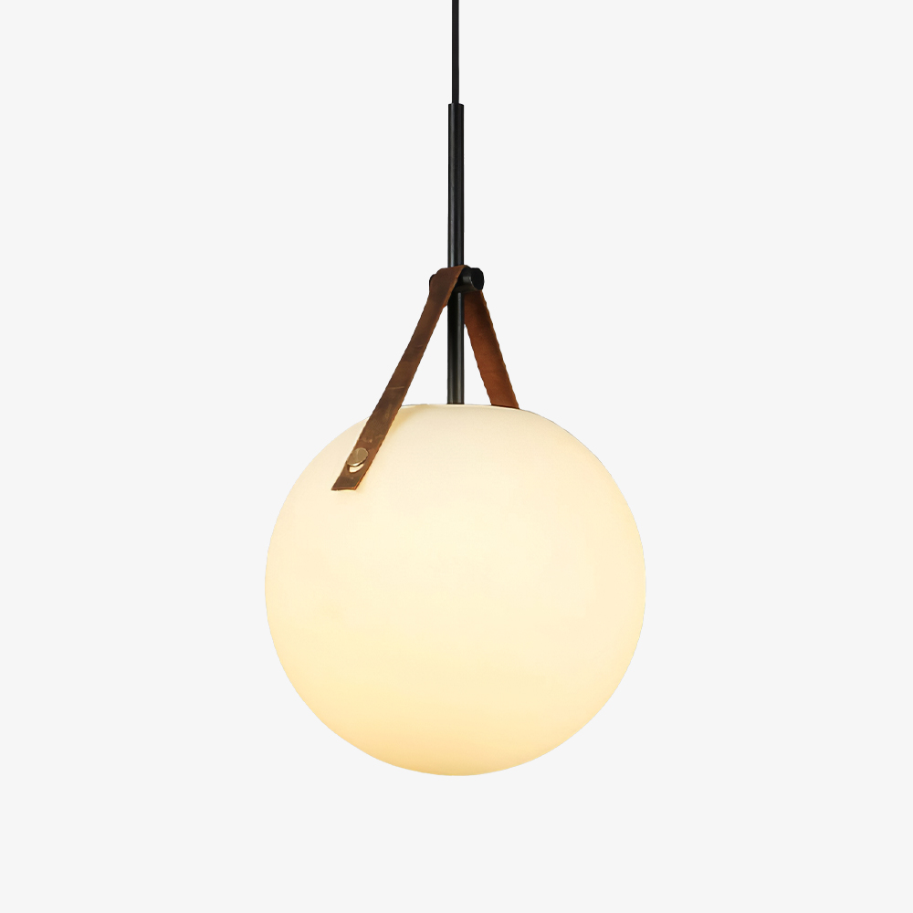 Modern White Glass Metal Pendant Light Hanging Ceiling Light