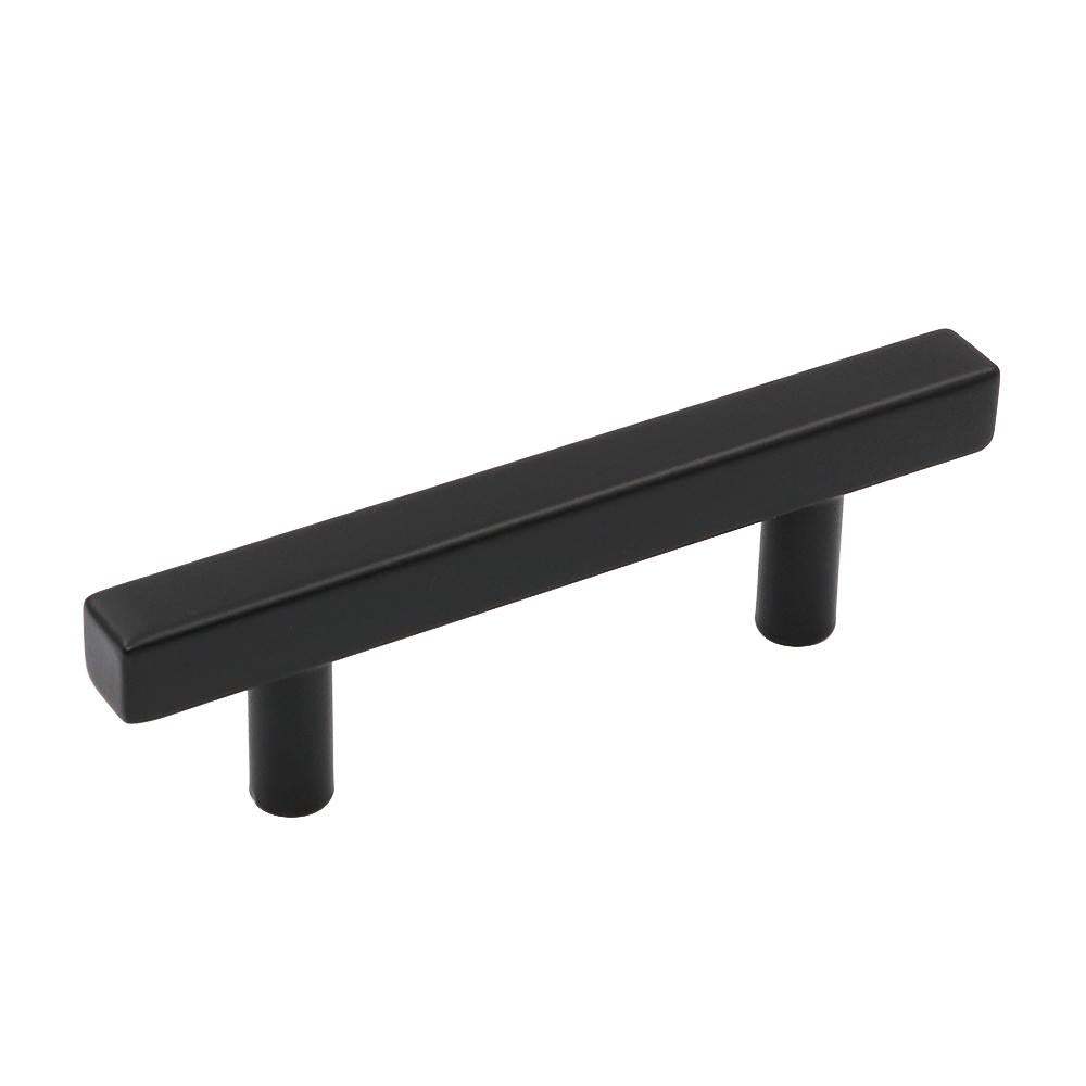 5 Pack Matte Black Dresser Pulls Square Cabinet Handles For Kitchen -Homdiy