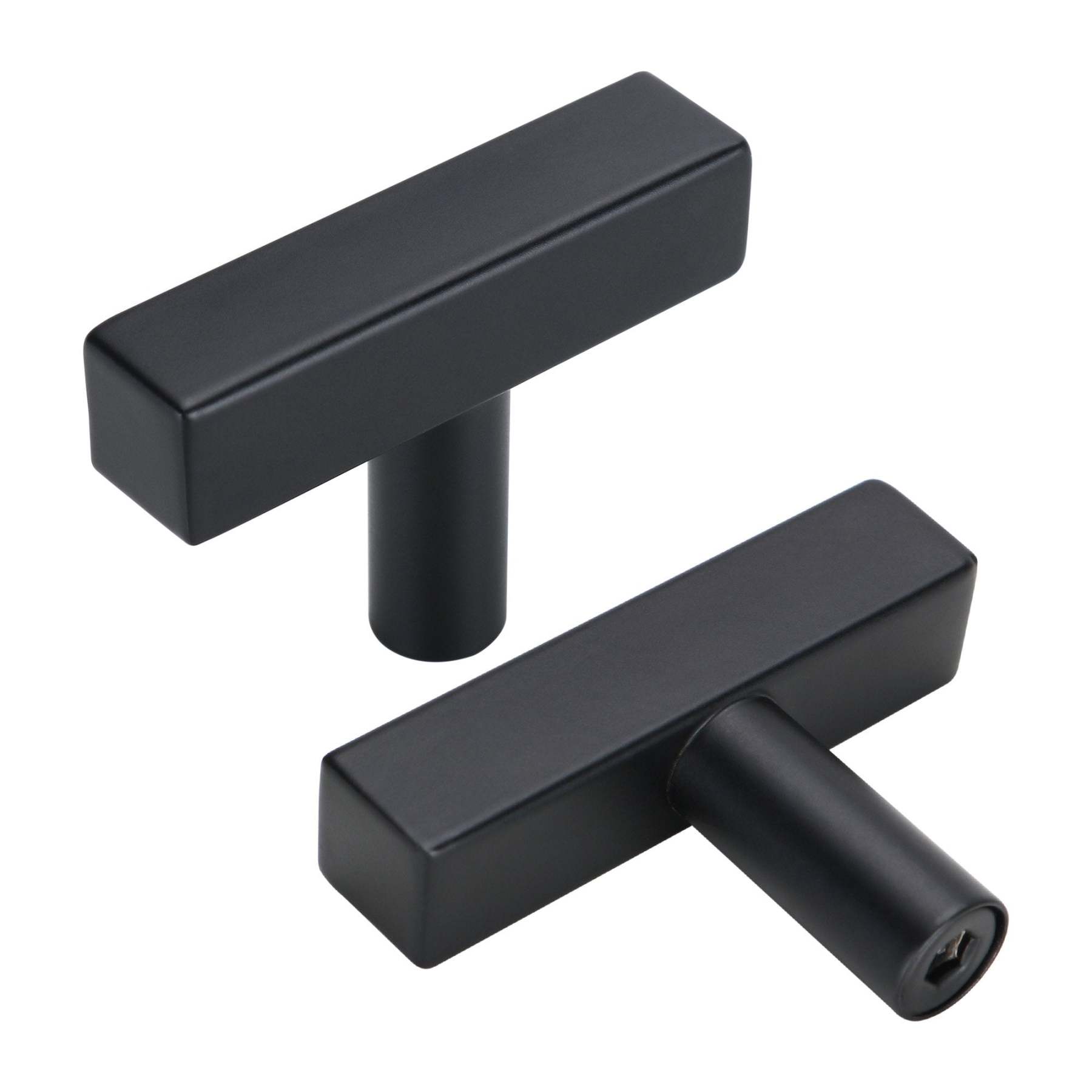 15 Pack Matte Black Cabinet Handles Stainless Steel Modern Drawer Pulls For Kitchen(LSJ22BK) -Homdiy