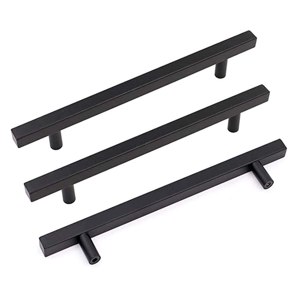 15 Pack Matte Black Cabinet Handles Stainless Steel Modern Drawer Pulls For Kitchen(LSJ22BK) -Homdiy
