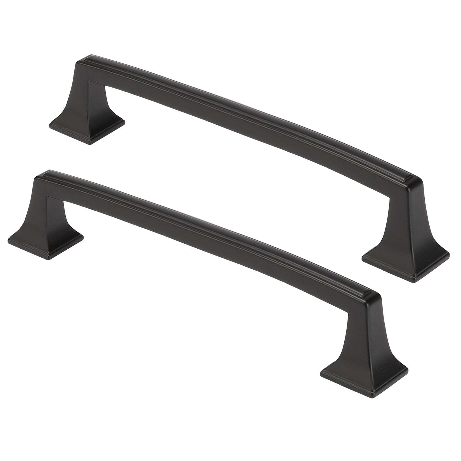 10 Pack Matte Black Cabinet Handles Black Drawer Pulls Vintage Bathroom Cabinet Handles(LS9136BK) -Homdiy