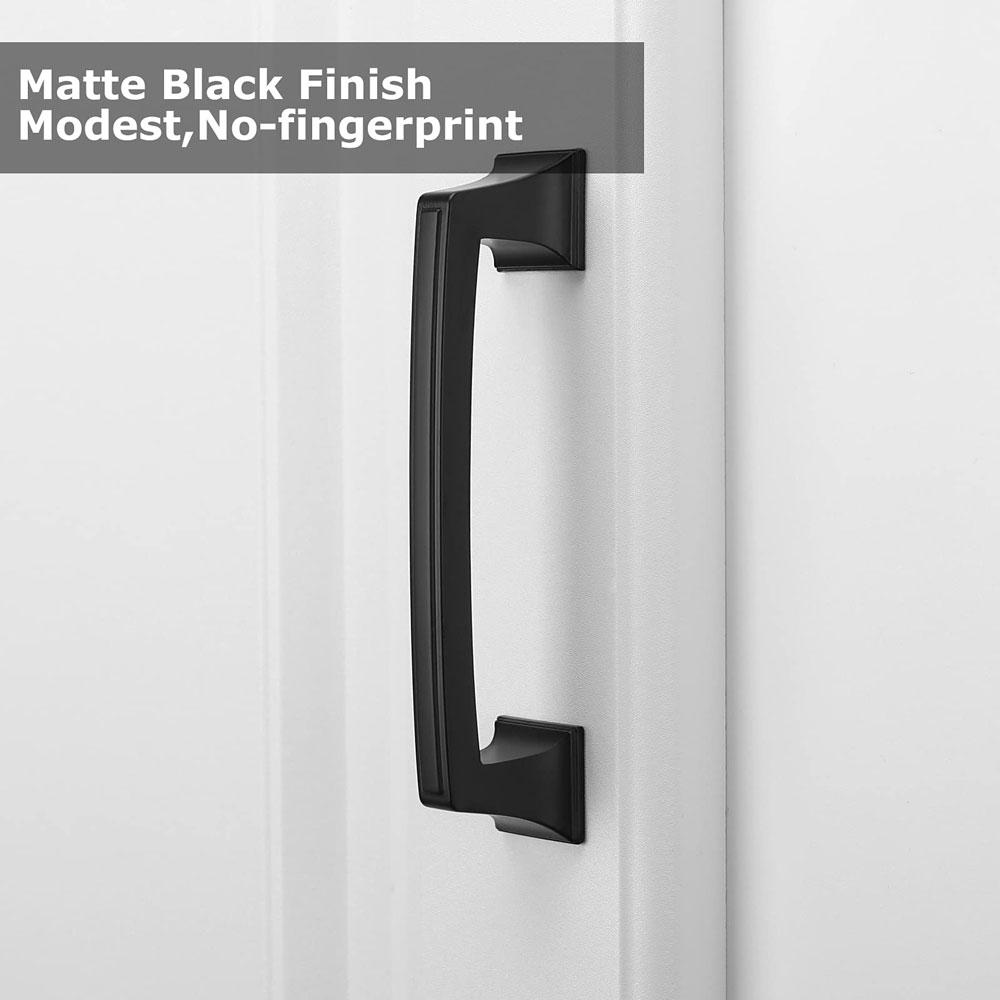 15 Pack Black Modern Drawer Pulls Square Vintage Furniture